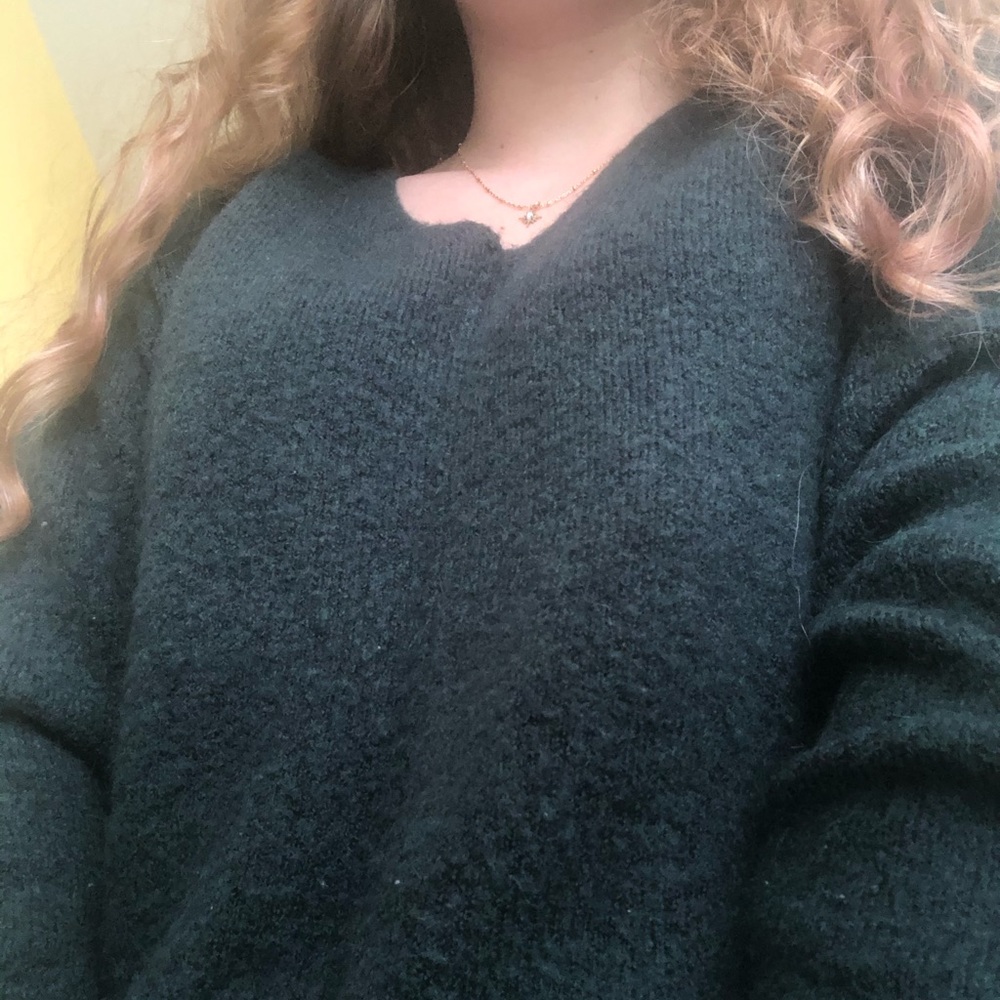 long and warm h&m sweater! so cute!
